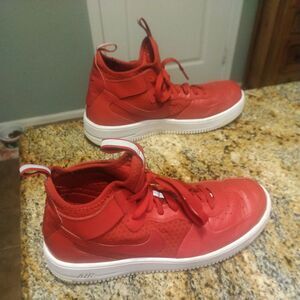 Nike Air Force 1 Ultra Force Basketball Shoes Mens 9 Red Athletic Sneakers